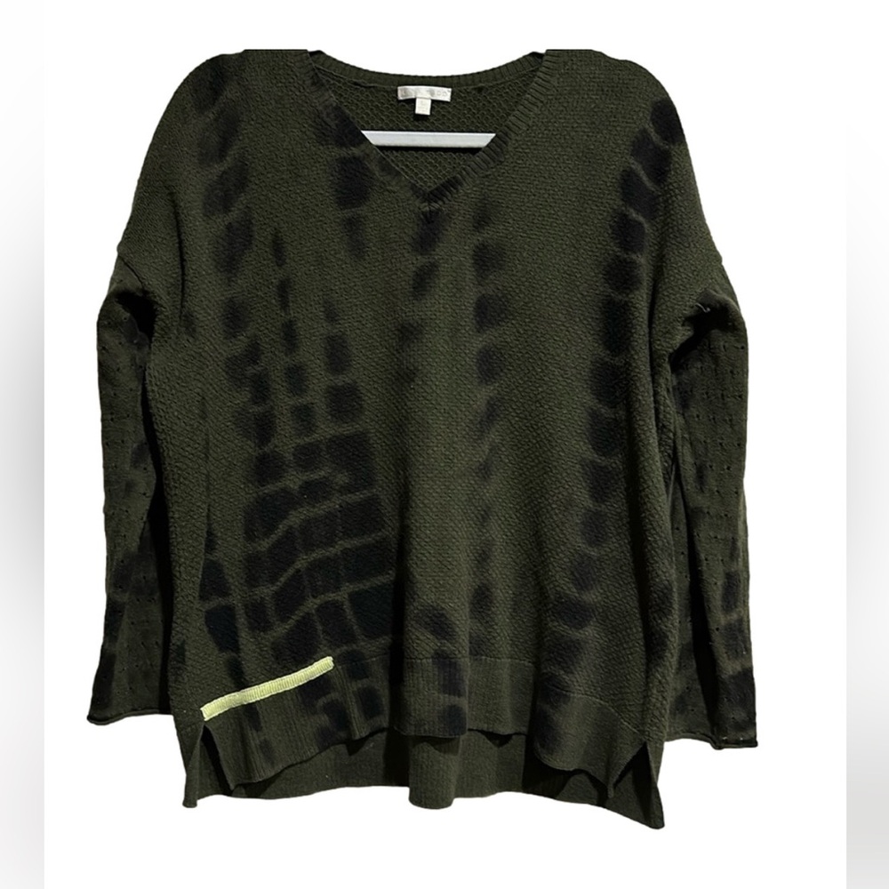 Lisa Todd To Dye For Cotton Cashmere Tie-Dye Long Sleeve Sweater - XL